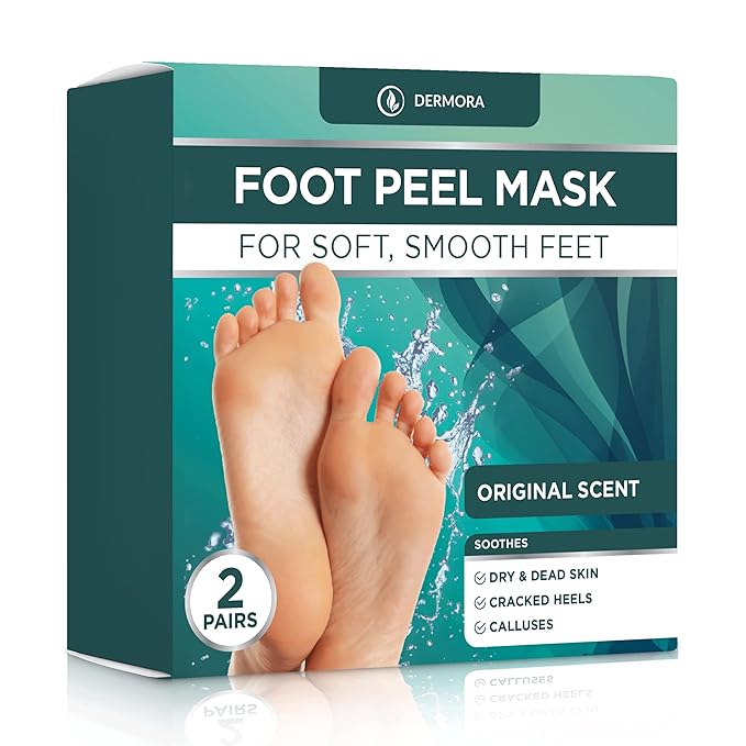 DERMORA Foot Peel Mask | Skin Exfoliating Foot Masks by DERMORA