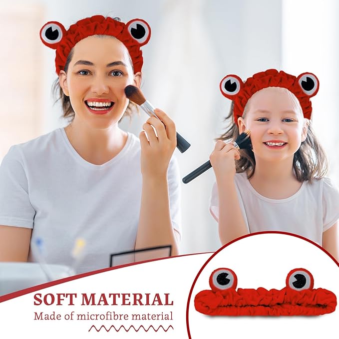 Jowmoy red Frog Eye Elastic Headband - Image 6