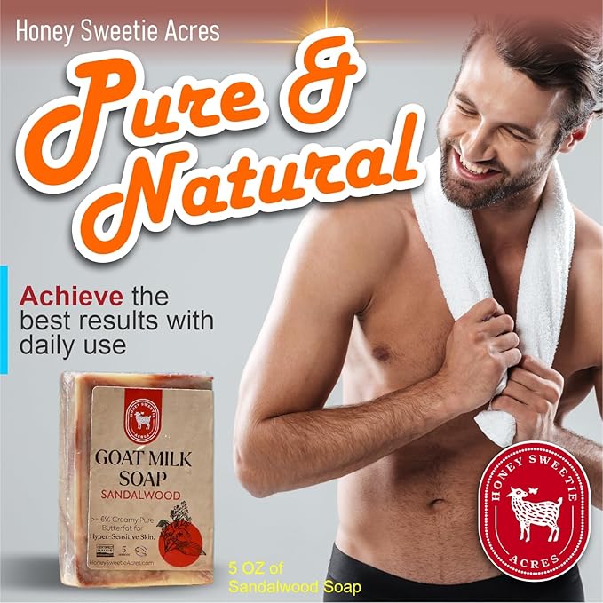 Honey Sweetie Acres Sandalwood Goat Milk Soap - Image 3
