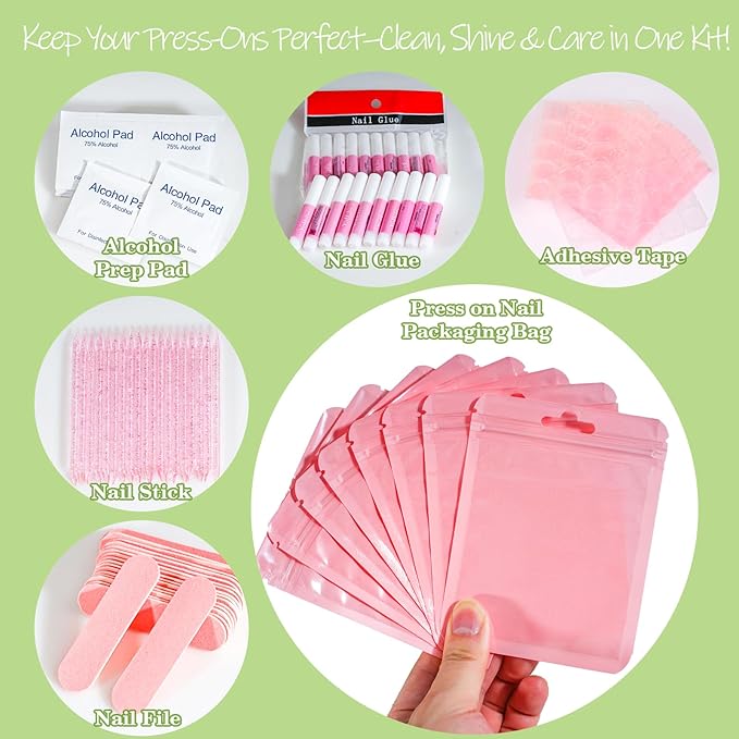 Press On Nail Tool Kit with Everything, Bebbtiy Press On Nail Prep Tool Kit - Image 3