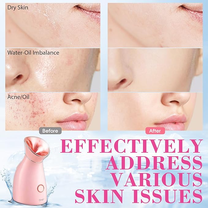 Pjordo Facial Steamer Spa Kit, 12 Skin Care Tools & 5 Jelly Mask Powder - Image 7