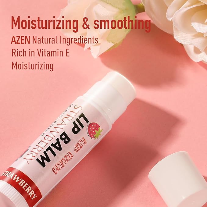AZEN 120 Pack Lip Balm Bulk, Moisturizing Lip Balms - Image 3