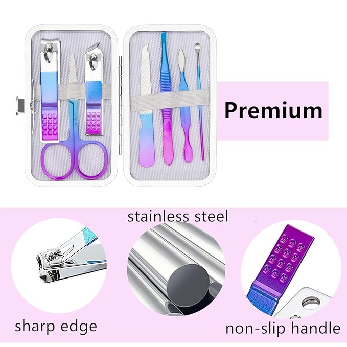 Manicure Set Nail Clipper Set Women Men Travel Manicure Kit Nail Clipper Kit - Image 5