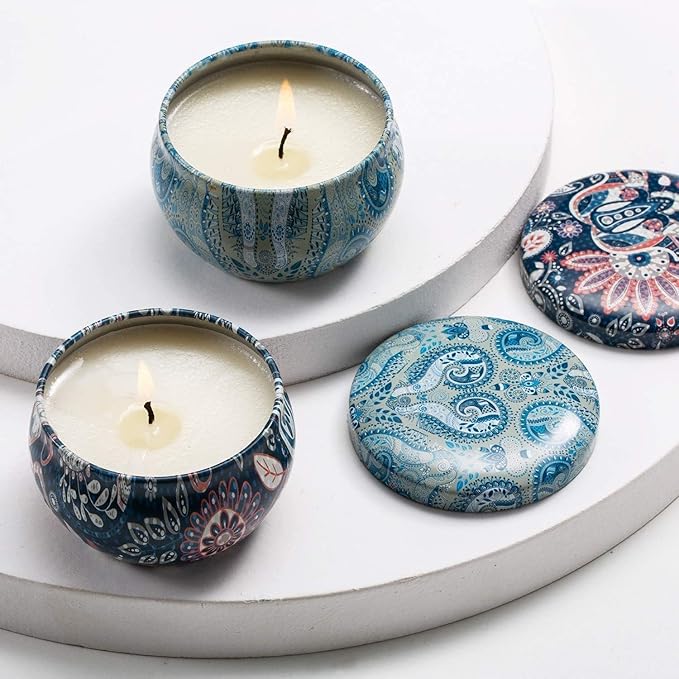 Set of 16 Small Scented Candles Soy Wax Aromatherapy Candles 2.5 OZ Portable - Image 6