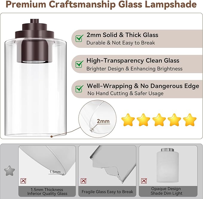 3-Light Bathroom Light Fixtures, Classic Wall Light Fixture - Image 3