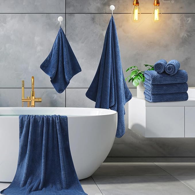 Ycosy 4 Pack Extra Large Microfiber Bath Towels Set, 35x70 inches, Less Lint - Image 5