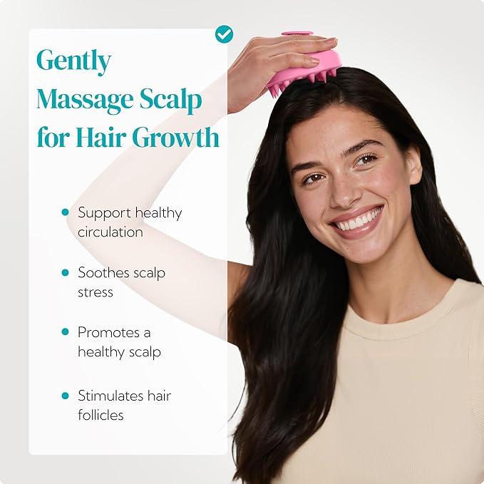 HEETA Hair Scalp Massager Shampoo Brush 2 Pack, Soft Silicone Bristles to - Image 2