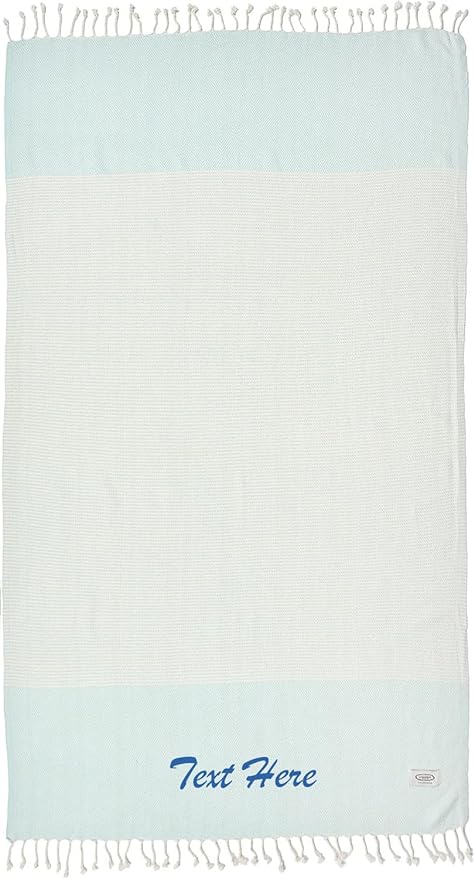 Personalized embroidered Beach Towel | Throw Blanket, Easy Carry, Sand Free by LA%60HAMMAMFINELIVING