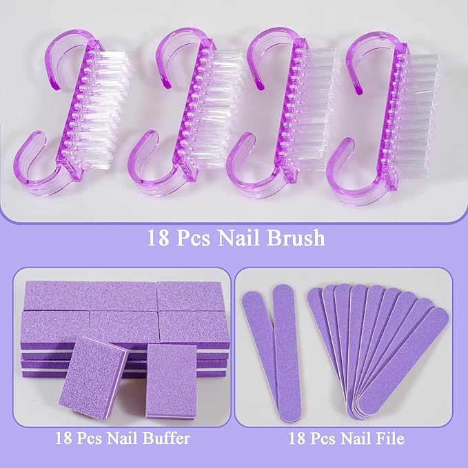 Disposable Manicure Kit Professional, 18 Set Press On Nail Tool Kit - Image 4