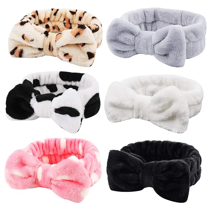 WHAVEL 6 Pack Spa Headband Makeup Headband Face Wash Headbands Make Up Hair by Whavel