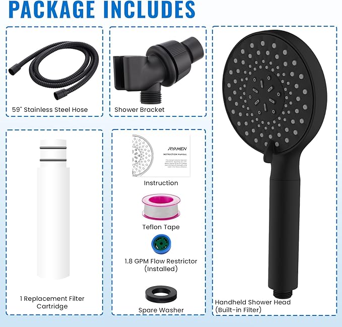 Ryamen Filtered Shower Head - Image 8