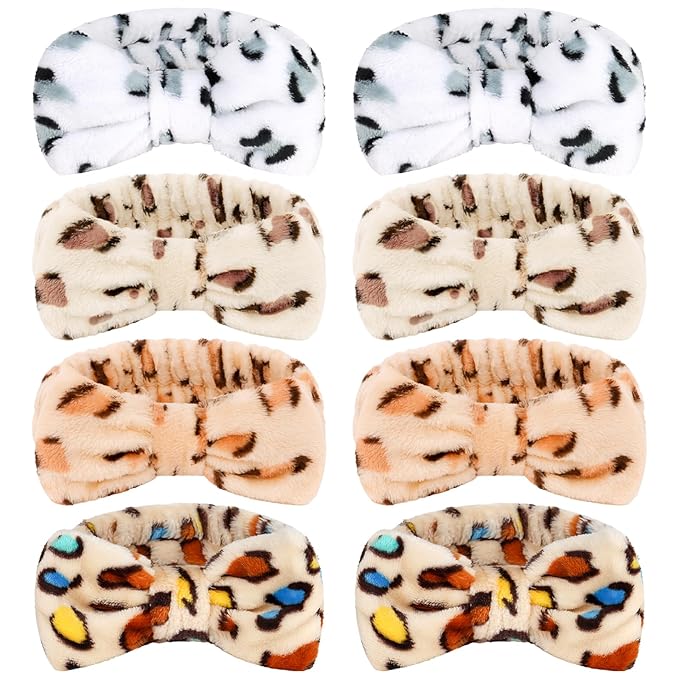 Ondder Leopard Terry Cloth Spa Headbands by Ondder