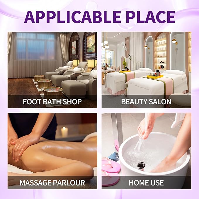 Pedicure Kit Foot Soak Set: Bubble Salt, Sugar Scrub, Massage Mask, Massage - Image 8