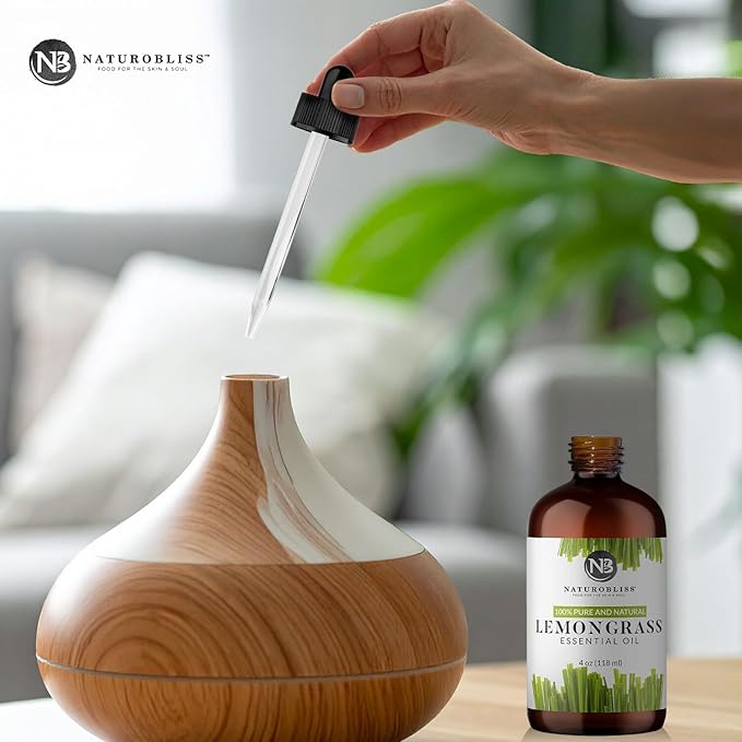 NaturoBliss 100% Pure Lemongrass Essential Oil Therapeutic Grade Premium Quality - Image 7