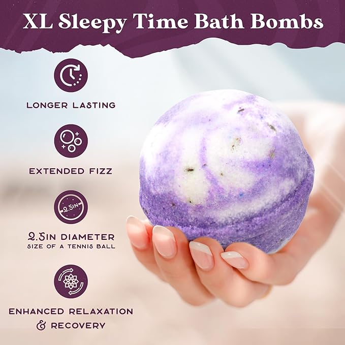 Purple Canyon Bath to Bed Natural Bath Bombs | Calming and Relaxing Sleep - Image 6