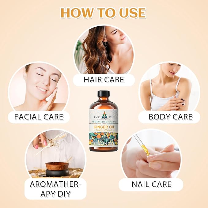 EVOKE OCCU Ginger Oil for Mental Clarity, Relieve Soreness, Hair Nourishment - Image 7