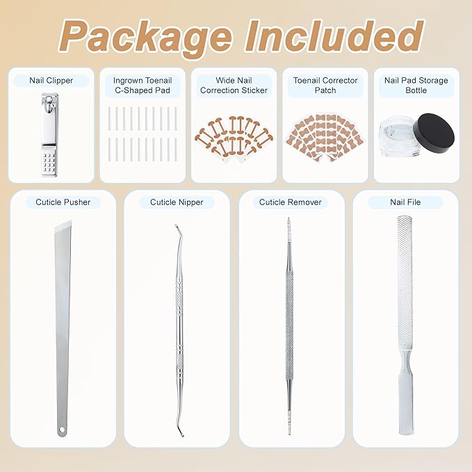 VOCOSTE Ingrown Toenail Correction Kit, Toe Nail Corrector Tools - Image 6
