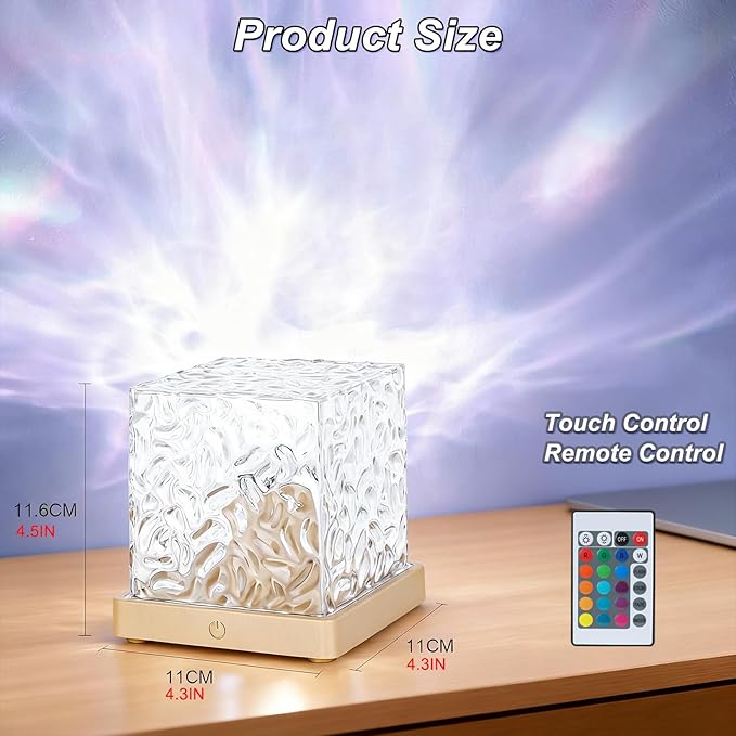 Rechargeable Shower Lights for Inside Shower, 16 Color Ocean Wave Projector - Image 8