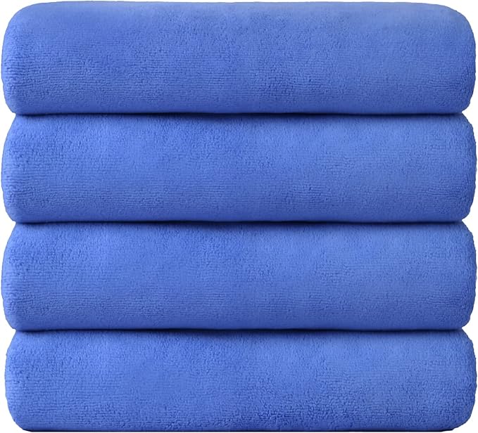 JML Bath Towel, Microfiber Bath Towels Set 4 Pack 30" x 60" - Image 2