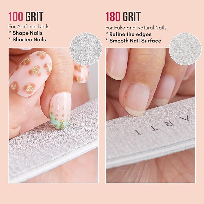 Makartt Nail File: Professional Nail Files, 100/180 Grit Emery Boards - Image 3