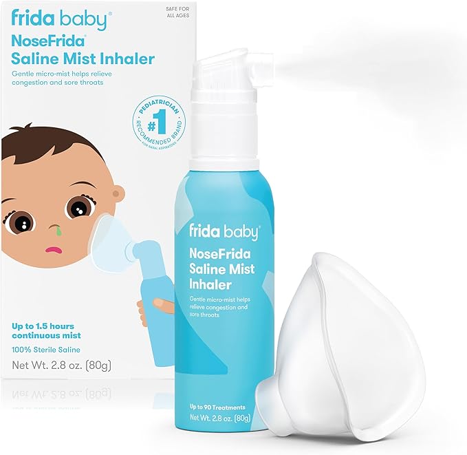 Frida Baby NoseFrida Saline Mist Nasal Inhaler, Decongestant Spray by Frida
