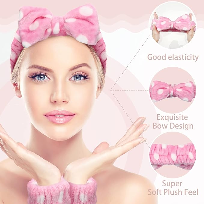 Janmini 36 Pcs Spa Headband and Wristbands Set - Image 5