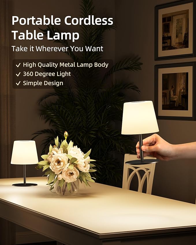 EZVALO Spa-Like Shower Lamp – IP65 Waterproof Bathroom Lamp, Rechargeable - Image 6