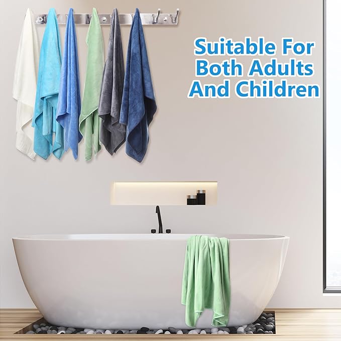 SmoothNovelty 16 Pack Microfiber Bath Towels Bulk 27'' x 60'' Oversized Beach - Image 5