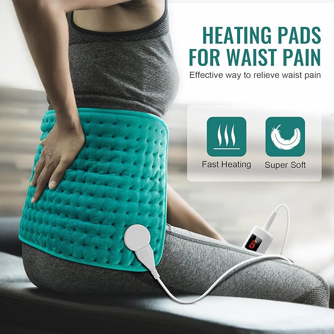 Electric Heating Pads for Back Neck Shoulder Pain Relief, Gifts for Women - Image 3