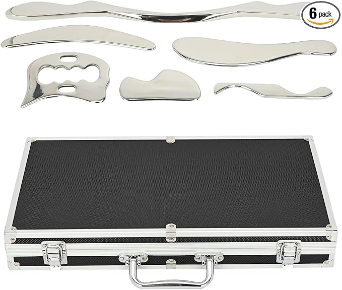 tonchean Gua Sha Scraping Massage Tool Set, 6-Piece Muscle Scraper IASTM Tool by tonchean