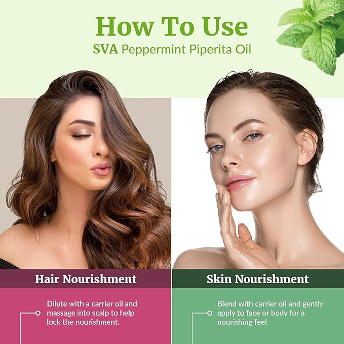 SVA Peppermint Piperita Essential Oil – 4 Fl Oz – 100% Natural Piperita Oil - Image 5