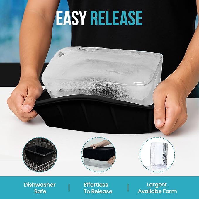 Extra Large Ice Block Mold – 13 lbs Silicone Ice Brick Maker - Image 5