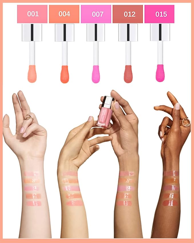 Hydrating Plumping Lip Glow Oil, Tinted Lip Gloss Lip Stain, Glow Reviver Lip - Image 5
