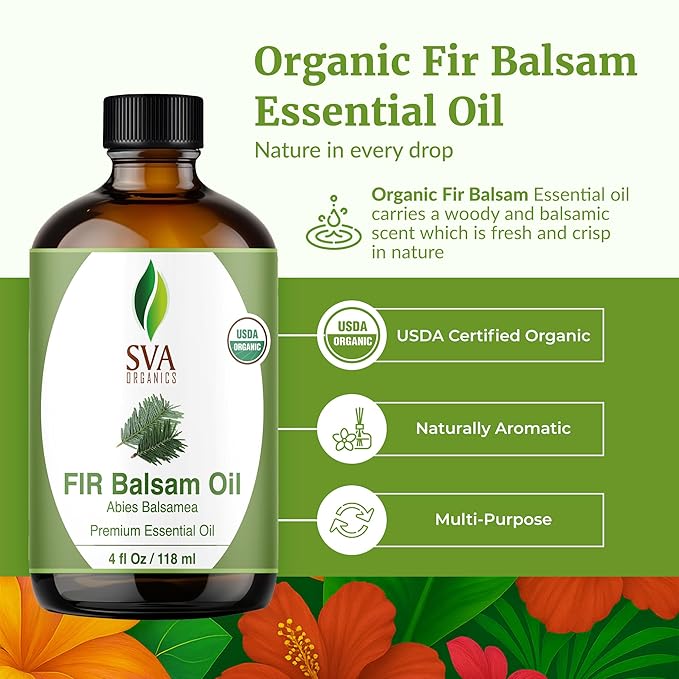 SVA Fir Balsam Essential Oil Organic – 4 Fl Oz – 100% Natural Organic Fir Oil - Image 2