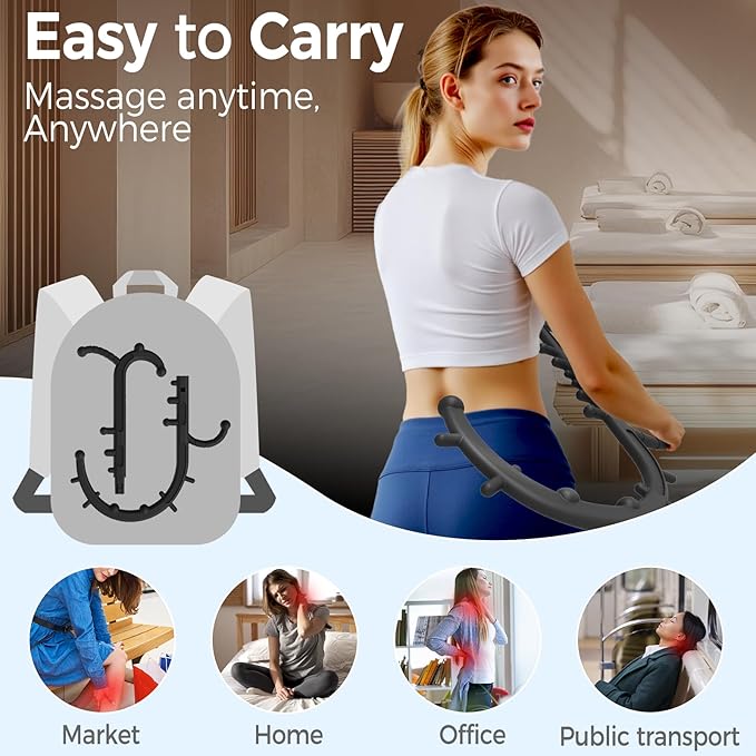 Back and Neck Massager for Pain Relief Deep Tissue, Upgraded Full Body Trigger - Image 5