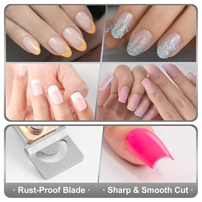 Nail Clippers for Acrylic Nails, Sharp Blade Nail Manicure Nail Tips Clipper - Image 6