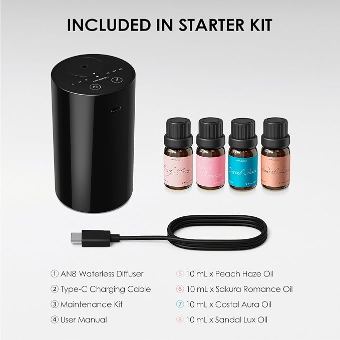 Airversa Waterless Essential Oil Diffuser Starter Kit - Image 4