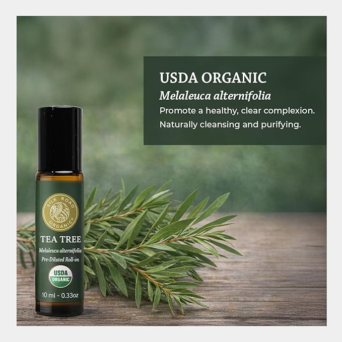 Silk Road Organic Tea Tree Essential Oil Roll On - Image 7