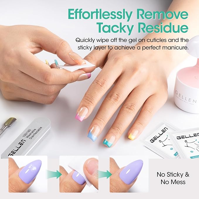 Gellen 400 Pack Nail Prep Cleanser Pads, Alcohol Pads - Image 6