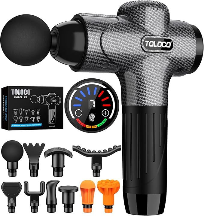 TOLOCO Massage Gun, Back Massager 10 Replacement Head by TOLOCO