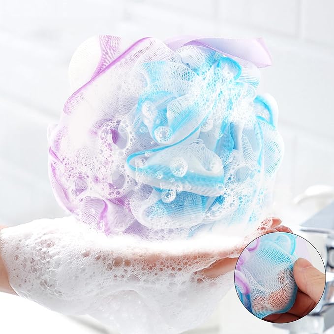Chuya Bath Sponges Loofahs 60g, 4 Pack Exfoliating Bath Sponge Body Scrubber - Image 4