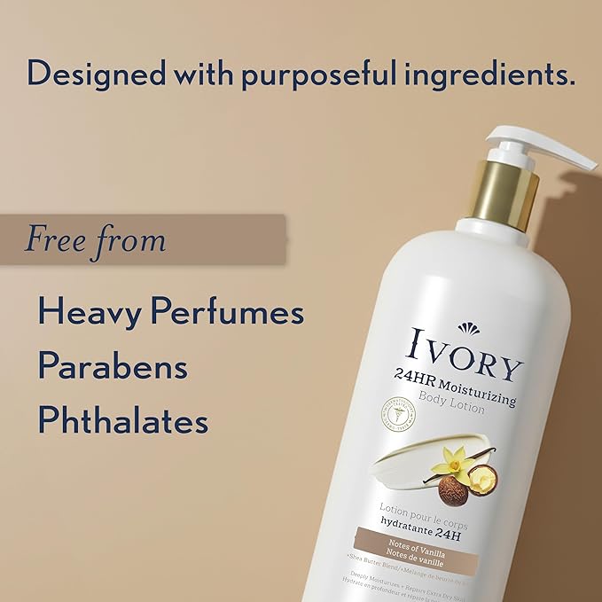 Ivory Hand & Body Lotion, 24hr Moisturizing, Repairs Extra Dry Skin, All Day - Image 6