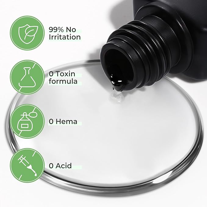 UNA GELLA Gel Nail Glue for Press Ons: 10s Fast Dry No U V Lamp Needed Glue Gel - Image 6