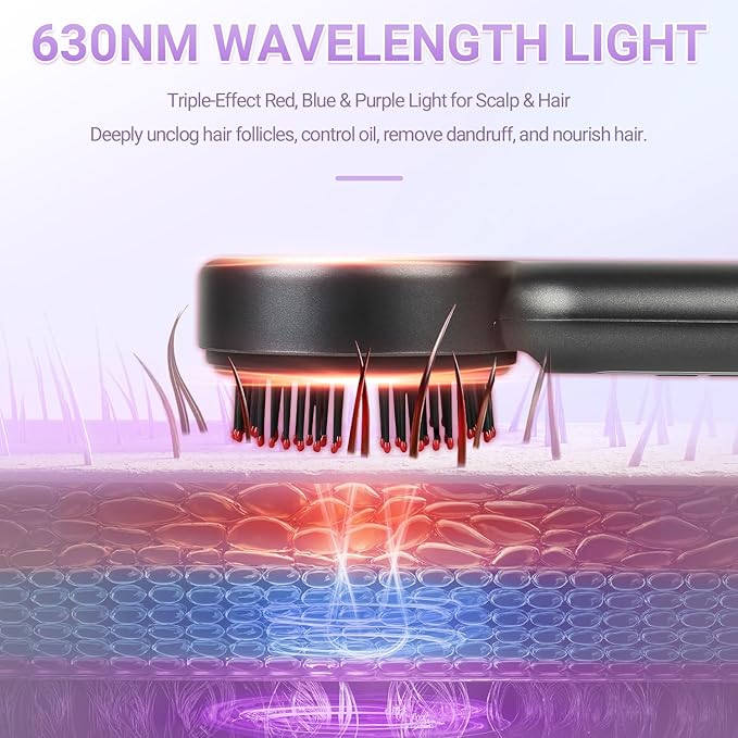 Electric Scalp Massager, 3-in-1 Hair Oil Applicator & Cordless Electric Head - Image 2
