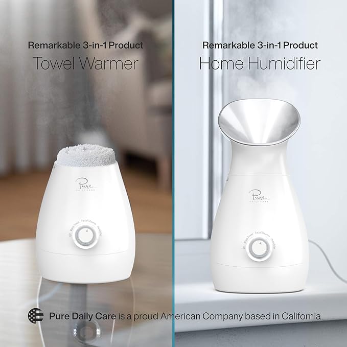Pure Daily Care NanoSteamer Large 3-in-1 Nano Ionic Facial Steamer - Image 6