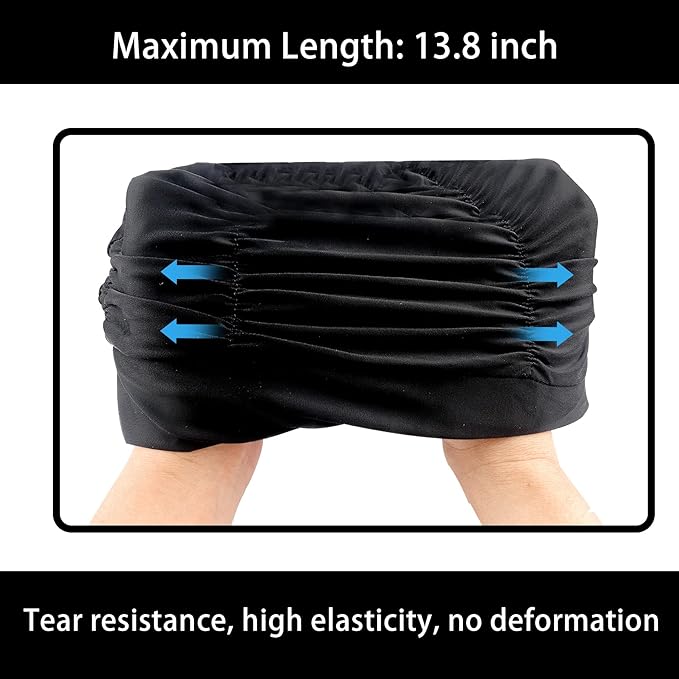 Swim Caps for Women Swimming, Comfort Pleated Swimming Cap for Long Hair - Image 4