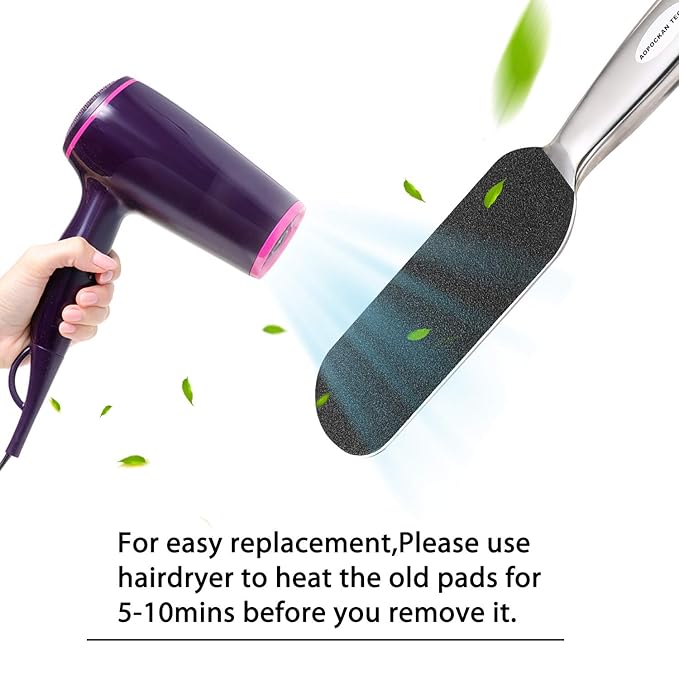 Stainless Steel Pedi File Refill, 100&180 Grit - Image 6