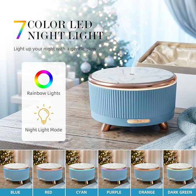 500ML Large Capacity Essential Oil Diffuser, Ultrasonic Aromatherapy Diffuser - Image 6