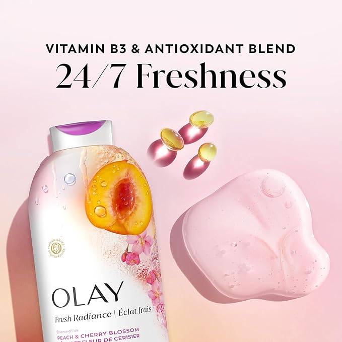 Olay Body Wash for Women, Fresh Radiance, 24/7 Skin-Loving Freshness, Visibly - Image 3