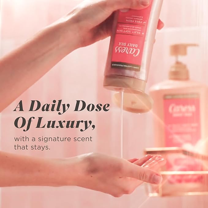 Caress Body Wash for Women, Daily Silk White Peach & Orange Blossom, Shower Gel - Image 6